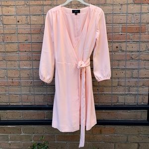 J. Crew Light Pink Wrap Dress